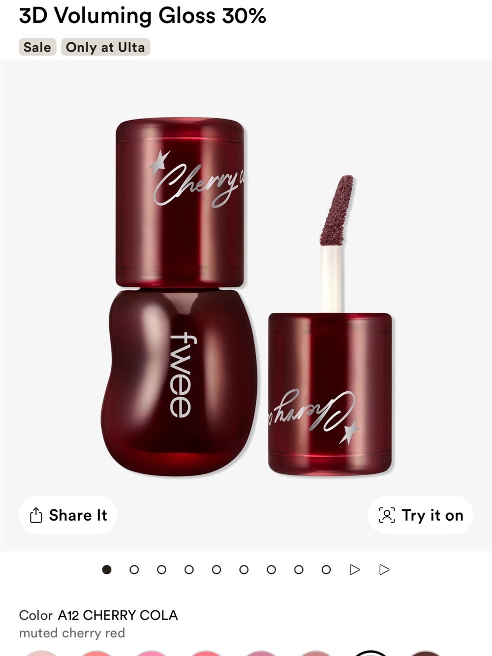 Fwee 3D Voluming Gloss 30% Cherry Cola 30%